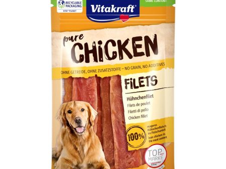 $2 OFF (Exp 14May25): Vitakraft Pure Chicken Fillet Grain-Free Dog Treats 80g Online now