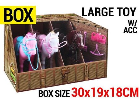 Horse Stables with Accessories, 3pcs on Sale