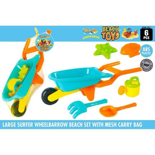 Little Surfer Wheelbarrow Beach Set, 6pcs Online