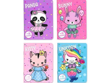 Dress Me Up Book Kitty, Bunny, Panda, Unicorn, 24pgs For Sale