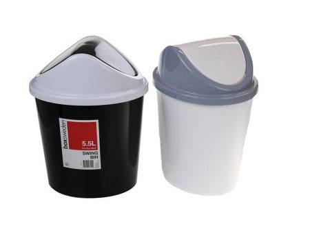 Swing Bin, Home, 5.5L, 2 Assorted Cheap