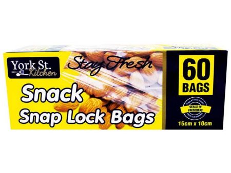 York St, Snap Lock, Snack Bags, 60pk Hot on Sale