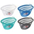 Laundry Basket Oval, 63X43.5X27cm, 4 Assorted Cheap