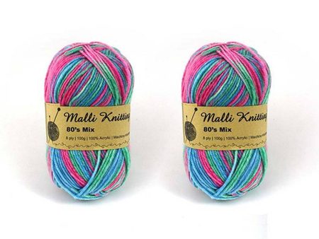 80 s Mix Multi Coloured Yarn Online now