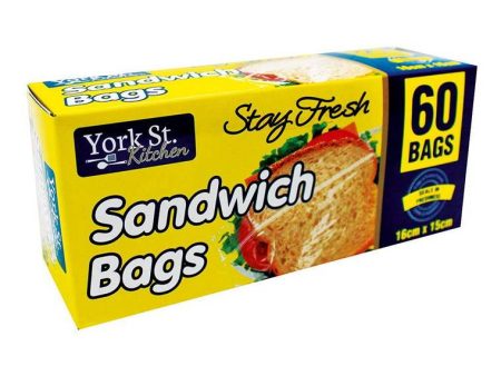 York St, Snap Lock, Sandwich, Bag, 60pk Discount