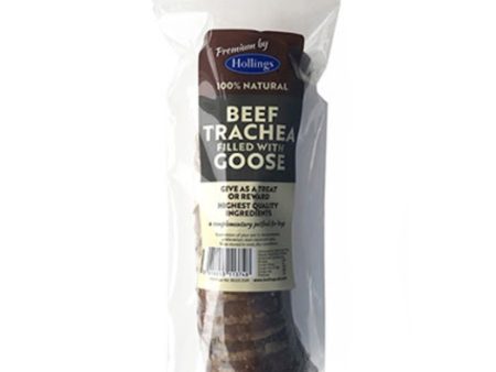 Hollings 100% Natural Beef Trachea Filled with Goose Dog Treat Fashion