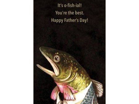 Father s Day Fish Card For Sale