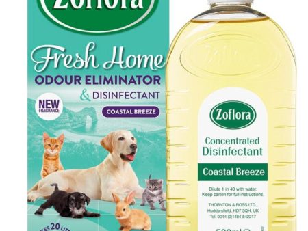 ZOFLORA FRESH HOME ODOUR ELIMINATOR AND DISINFECTANT- COASTAL BREEZE 500ML For Discount