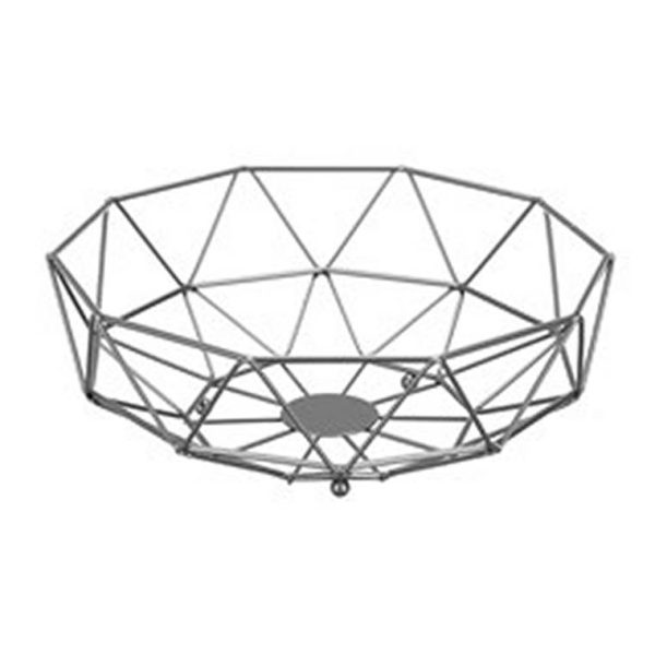 Wire Diamond Fruit Basket, 28x10cm, 2 Assorted For Sale