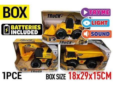 Construction Vehicles with Light and Sound on Sale