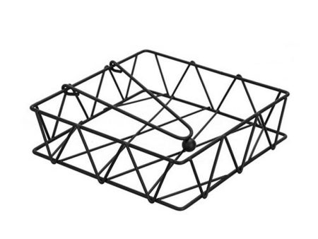 Wire Diamond Napkin Holder, 18.5x18.5x5, 2 Assorted Online now