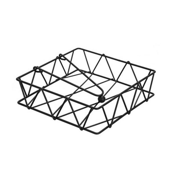 Wire Diamond Napkin Holder, 18.5x18.5x5, 2 Assorted Online now