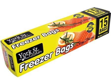 York St, Freezer Bag, 15pk For Discount