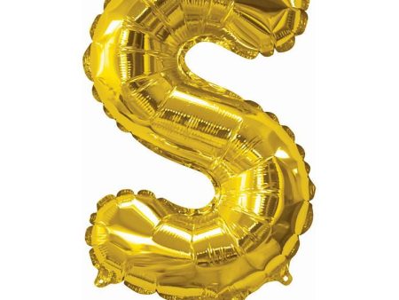 Foil Balloon 35Cm Gold S For Cheap