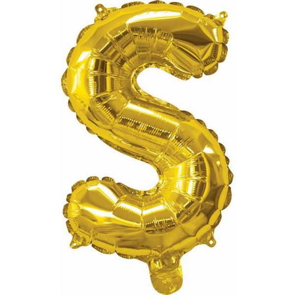 Foil Balloon 35Cm Gold S For Cheap