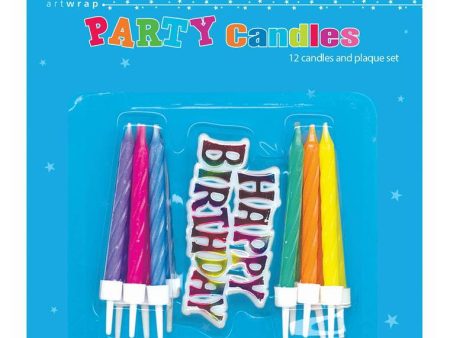 Candle Small Plaque Set 12Pk with Holder Gen Online Hot Sale