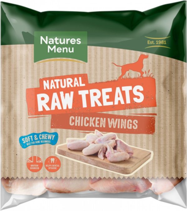 NATURES MENU HOME PREPARE RAW CHICKEN WINGS FOR DOGS 1KG For Cheap