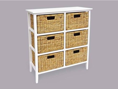 Airlie 6 Drawer Tallboy White Online Sale