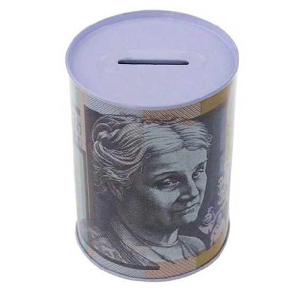 Money Tin, Small, 4 Assorted For Sale