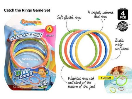 Water Catch The Ring Game, 4pcs Cheap