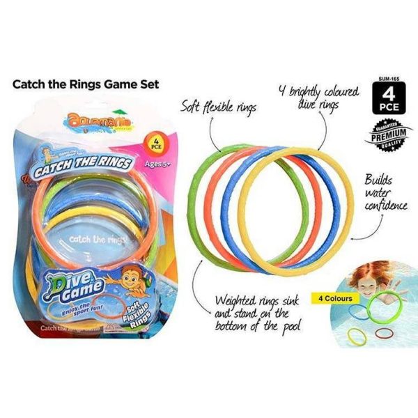 Water Catch The Ring Game, 4pcs Cheap