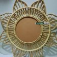 Swadeshi Bamboo Cane rattan Flower Mirror, Decorative Mirror, Boho Mirror For Cheap