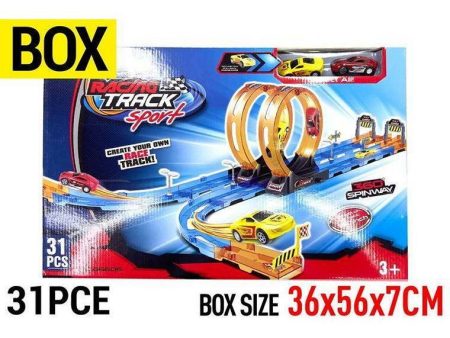 Racing Track Sport Double Loop Cars, 31pcs Hot on Sale