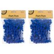 Pom Pom, Dark Blue, 200pk, 1.5cm Discount