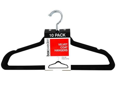 Velvet Hangers, 10pk, 44.5cm Online