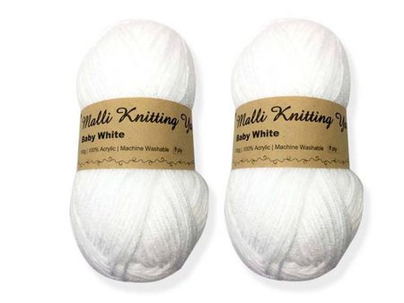 Acrylic Baby Yarn White Discount