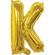 Foil Balloon 35Cm Gold K For Cheap