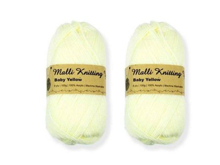 Acrylic Baby Yarn Yellow For Discount