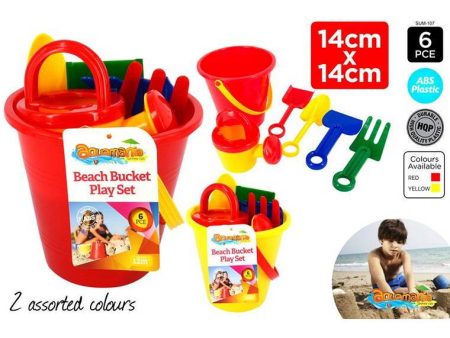 Beach Bucket Play Set, 6pcs Online Hot Sale