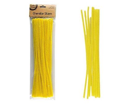 Chenille Stems, Yellow, 50pk Online Sale