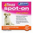 Johnson s 4fleas Dual Action Puppy and Small Dog Flea Spot-On 2 Pipettes For Discount