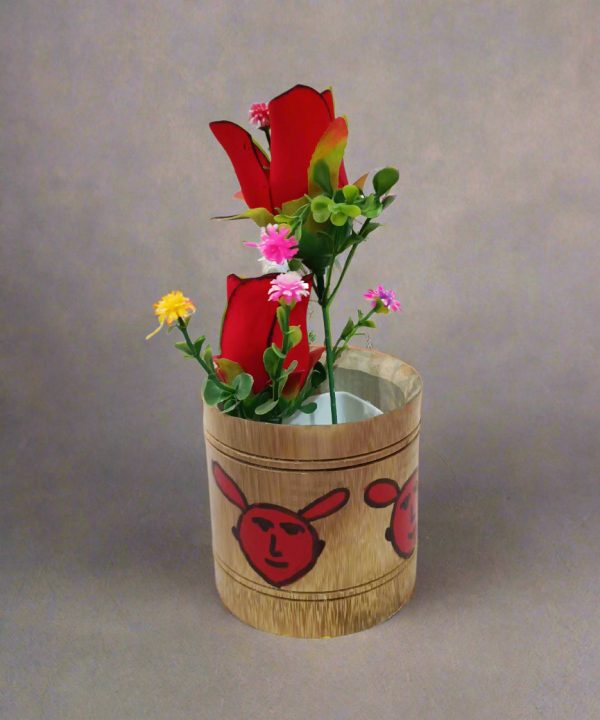 Handicraft bamboo planter gift Home Decoration For Discount