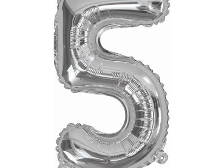 Foil Balloon 35Cm Silver 5 Supply