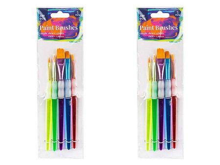 Soft Grip Artist Brushes, 5pk Online now