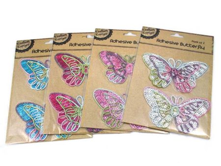 Sequin Butterfly, 6pk For Discount