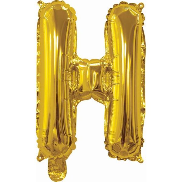 Foil Balloon 35Cm Gold H Supply