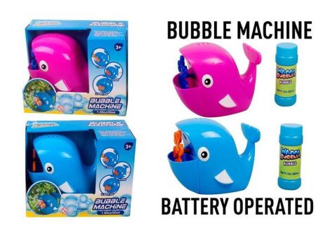 Whale Bubble Machine with  Bubbles, Bateery Operated, 2pcs Discount