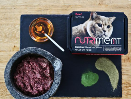 Nutriment Cat Beef Formula 500g tray- Raw Adult Cat Food Supply