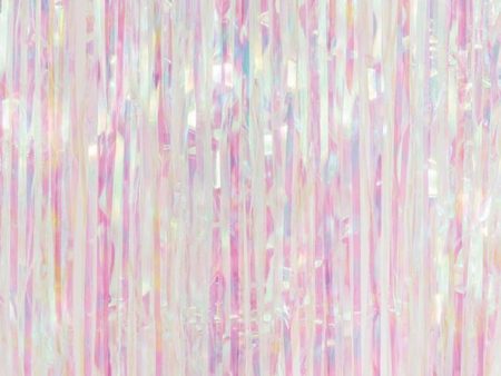 Foil Backdrop 2Mx90Cm 1Pc Iridescent Cheap