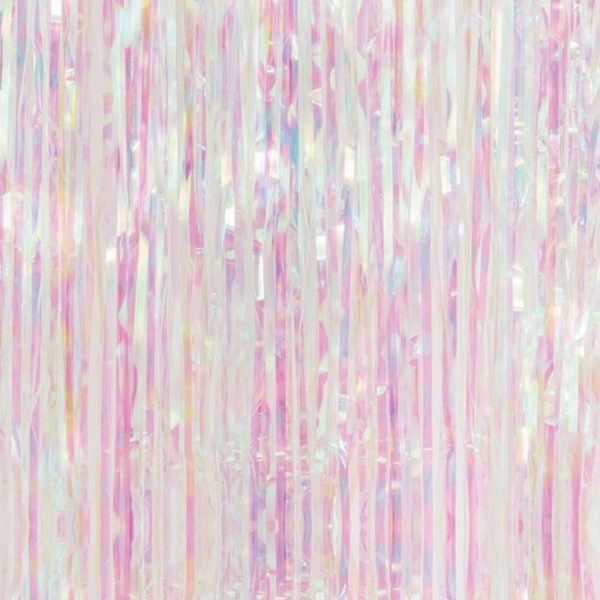 Foil Backdrop 2Mx90Cm 1Pc Iridescent Cheap