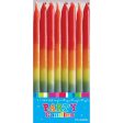 Candle 16Pk 12Cm Rinbow Supply