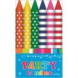 Candle 12Pk 8Cm Printd Brights For Discount