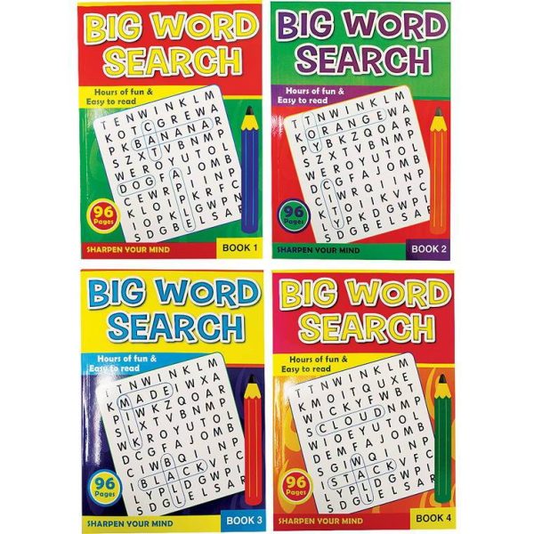 Book, Wordsearch, 96pgs, A4 For Cheap