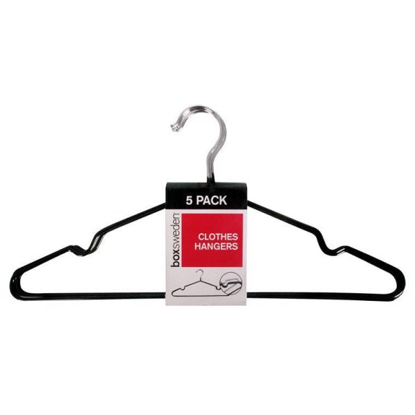 Clothes Hanger, Metal, Non Slip, 5pk, 2 Assorted Cheap