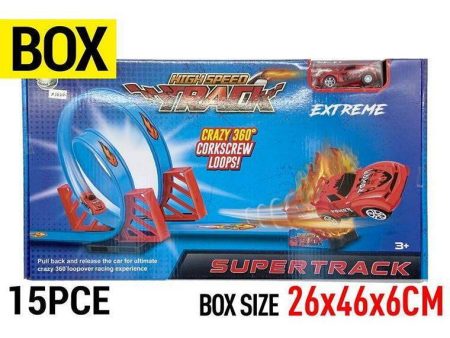 High Speed Track 360 Double Loop, 15pcs For Sale