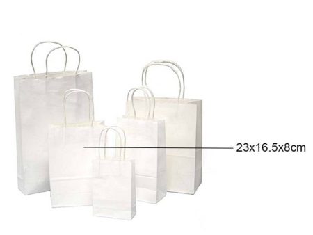 White Craft Paper Bags, 3pk on Sale